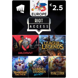 Riot Access €2.5 Europe - Instant Digital Code