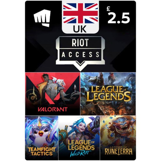 £2.5 Riot Access - Digital Code