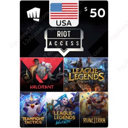 Riot Access $50 USA - Instant Digital Code