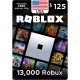 $125 USA Roblox Gift Card - 13000 Robux - Digital Code
