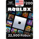$200 USA Roblox Gift Card - 22500 Robux - Digital Code