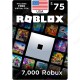 $75 USA Roblox Gift Card - 7000 Robux - Digital Code