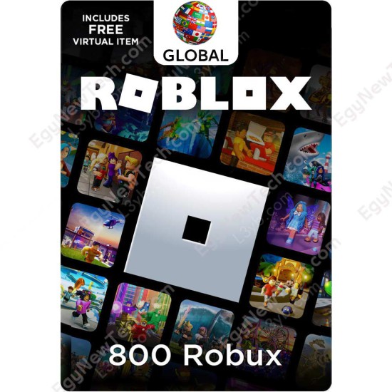 ٨٠٠ روبوكس كارت روبلوكس - جلوبال - كود رقمي ٨٠٠ روبوكس كارت روبلوكس - جلوبال - كود رقمي