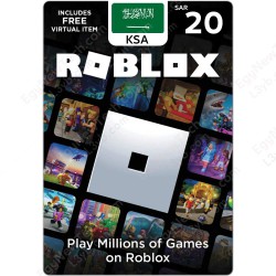 SAR 20 KSA Roblox Gift Card - Digital Code
