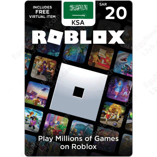 SAR 20 KSA Roblox Gift Card - Digital Code SAR 20 KSA Roblox Gift Card - Digital Code