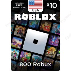 Roblox $10 USA - 800 Robux - Instant Digital Code