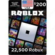 Roblox $200 USA - 22500 Robux - Instant Digital Code