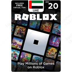 بطاقة روبلوكس ستور اماراتي 20 درهم - كود رقمي فوري