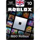 ١٠ جنية استرليني كارت روبلوكس - 800 روبوكس - ستور بريطاني - كود رقمي