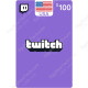 $100 USA Twitch - Digital Code