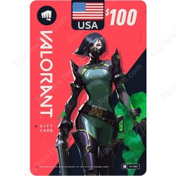 $100 USA VALORANT Gift Card - PC - Digital Code