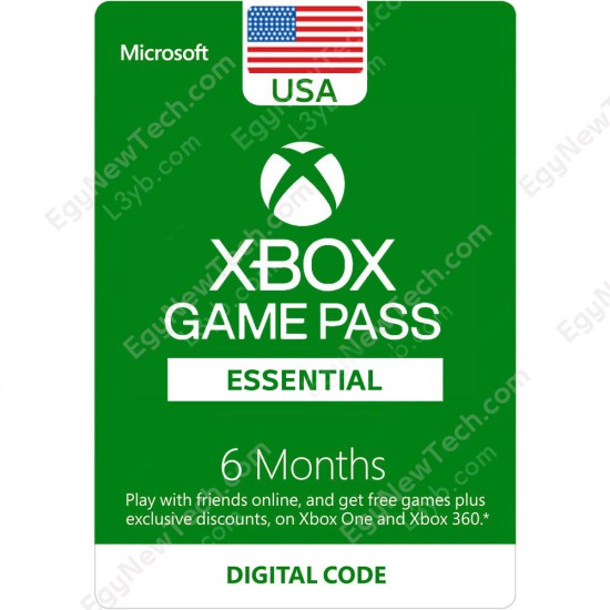 6 Months USA Xbox Game Pass Essential Membership - Digital Code 6 Months USA Xbox Game Pass Essential Membership - Digital Code