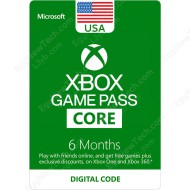 6 Months USA Xbox Game Pass Core Membership - Digital Code
