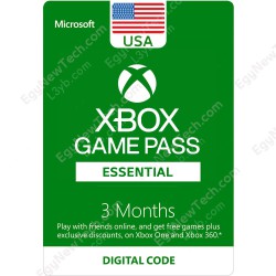 3 Months USA Xbox Game Pass Essential Membership - Digital Code