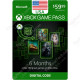 6 Months USA Xbox Game Pass Membership - Digital Code