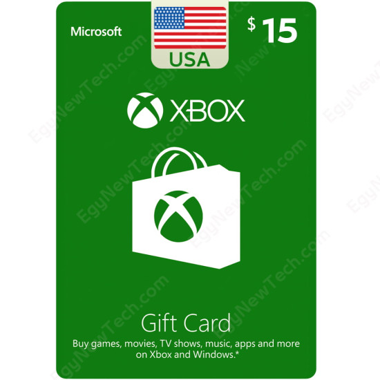 $15 USA Xbox Gift Card - Digital Code