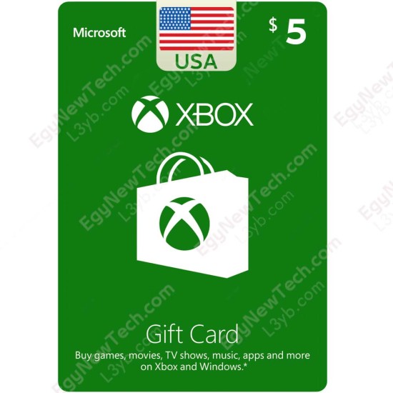 $5 USA Xbox Gift Card - Digital Code