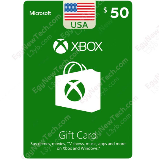 $50 USA Xbox Gift Card - Digital Code