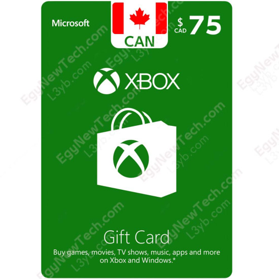 CDN$75 Canada Xbox Gift Card - Digital Code