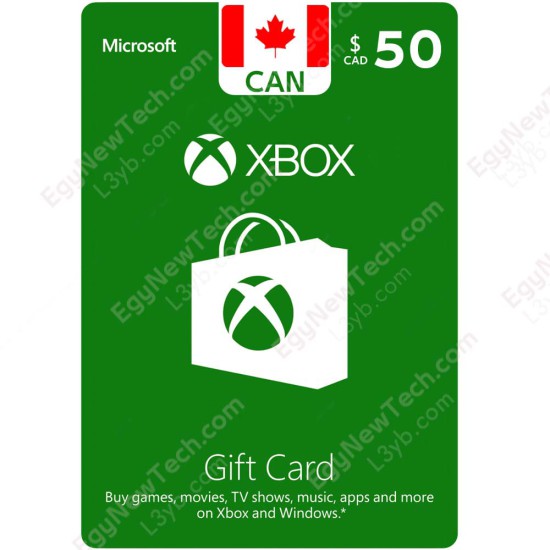 Xbox Gift Card CDN$50 Canada - Instant Digital Code Xbox Gift Card CDN$50 Canada - Instant Digital Code front cover
