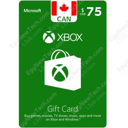 Xbox Gift Card CDN$75 Canada - Instant Digital Code