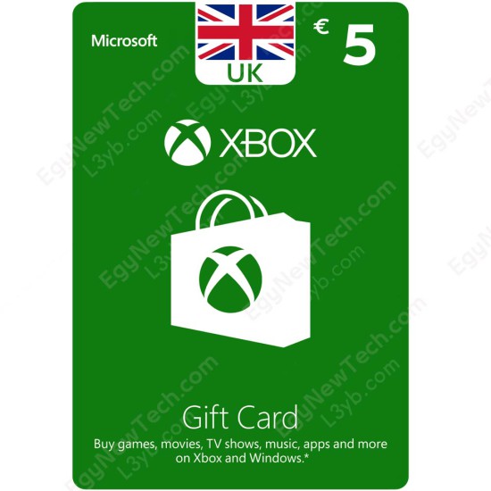 Xbox Gift Card £5 UK - Instant Digital Code front cover