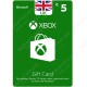 Xbox Gift Card £5 UK - Instant Digital Code front cover