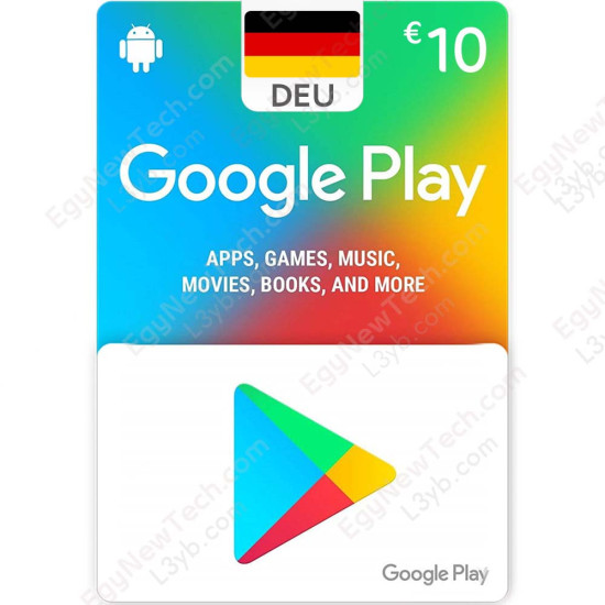 €10 Germany Google Play Gift Card - Digital Code