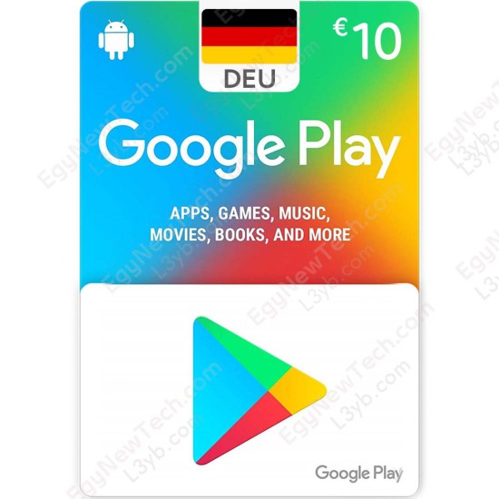 Google Play Gift Card €10 Germany - Instant Digital Code front cover