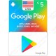 ٥ دولار كارت جوجل بلاي امريكي - كود رقمي ٥ دولار كارت جوجل بلاي امريكي - كود رقمي