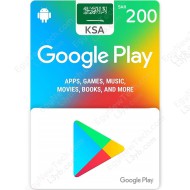 Google Play Gift Card SAR200 KSA - Instant Digital Code