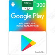 Google Play Gift Card SAR300 KSA - Instant Digital Code