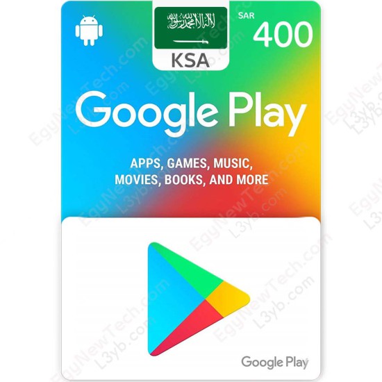 Google Play Gift Card SAR400 KSA - Instant Digital Code Google Play Gift Card SAR400 KSA - Instant Digital Code front cover