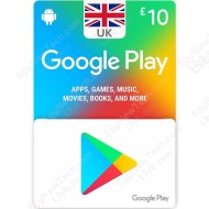 ١٠ استرليني كارت جوجل بلاي - ستور بريطاني - كود رقمي