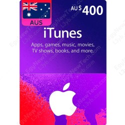 $400 AUS iTunes Gift Card - Digital Code $400 AUS iTunes Gift Card - Digital Code