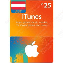 €25 Austria iTunes Gift Card - Digital Code €25 Austria iTunes Gift Card - Digital Code