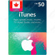 CDN$50 Canada iTunes Gift Card - Digital Code
