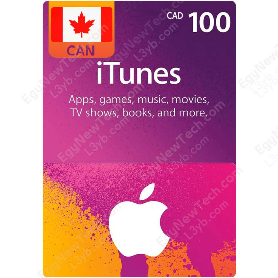 CDN$100 Canada iTunes Gift Card - Digital Code