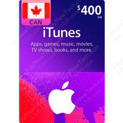 iTunes Gift Card CDN$400 Canada - Instant Digital Code