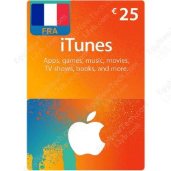 €25 France iTunes Gift Card - Digital Code €25 France iTunes Gift Card - Digital Code