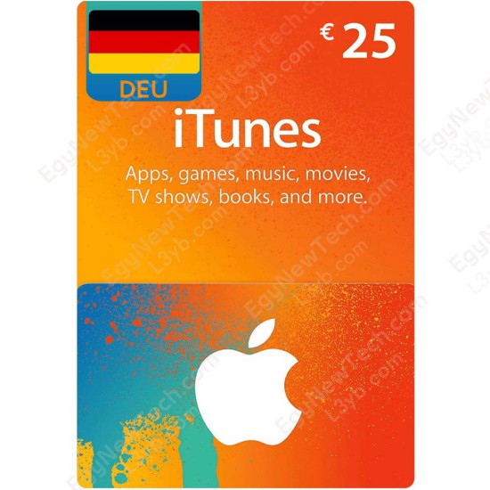 iTunes Gift Card €25 Germany - Instant Digital Code front cover