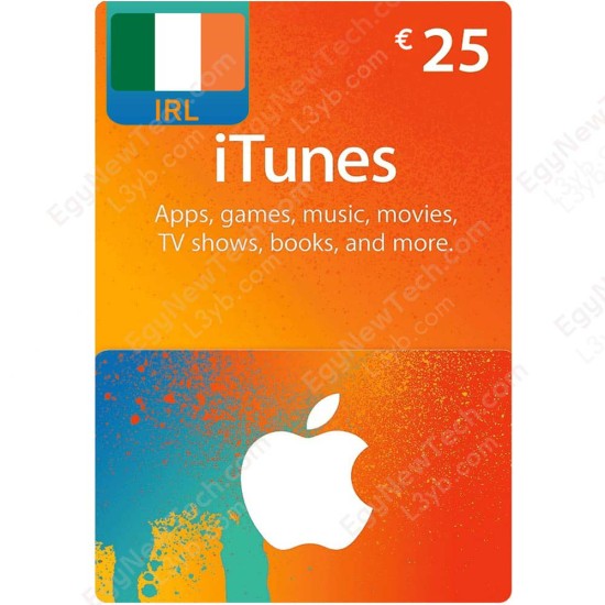 €25 Ireland iTunes Gift Card - Digital Code
