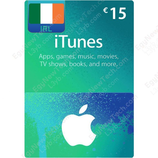 iTunes Gift Card €15 Ireland - Instant Digital Code iTunes Gift Card €15 Ireland - Instant Digital Code front cover