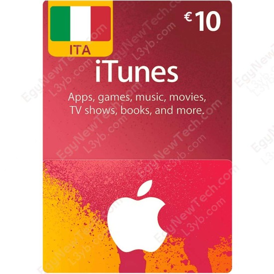 €10 Italy iTunes Gift Card - Digital Code