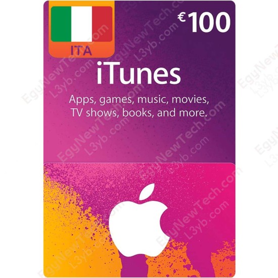 €100 Italy iTunes Gift Card - Digital Code