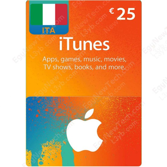 iTunes Gift Card €25 Italy - Instant Digital Code front cover