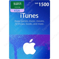 iTunes Gift Card SAR1500 KSA - Instant Digital Code