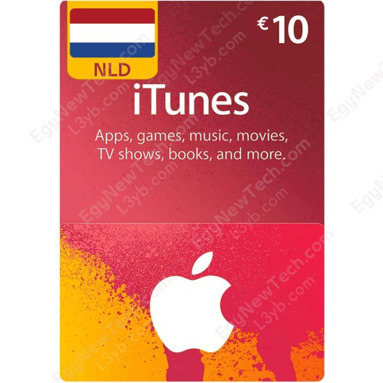 iTunes Gift Card €10 Netherlands - Instant Digital Code front cover