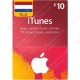 iTunes Gift Card €10 Netherlands - Instant Digital Code front cover