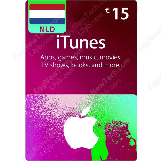 iTunes Gift Card €15 Netherlands - Instant Digital Code front cover